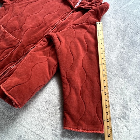 Fabletics Jacket‎ Womens 3X Orange Tedi Quilted Collar Full Zip Pockets Cotton - Picture 13 of 14